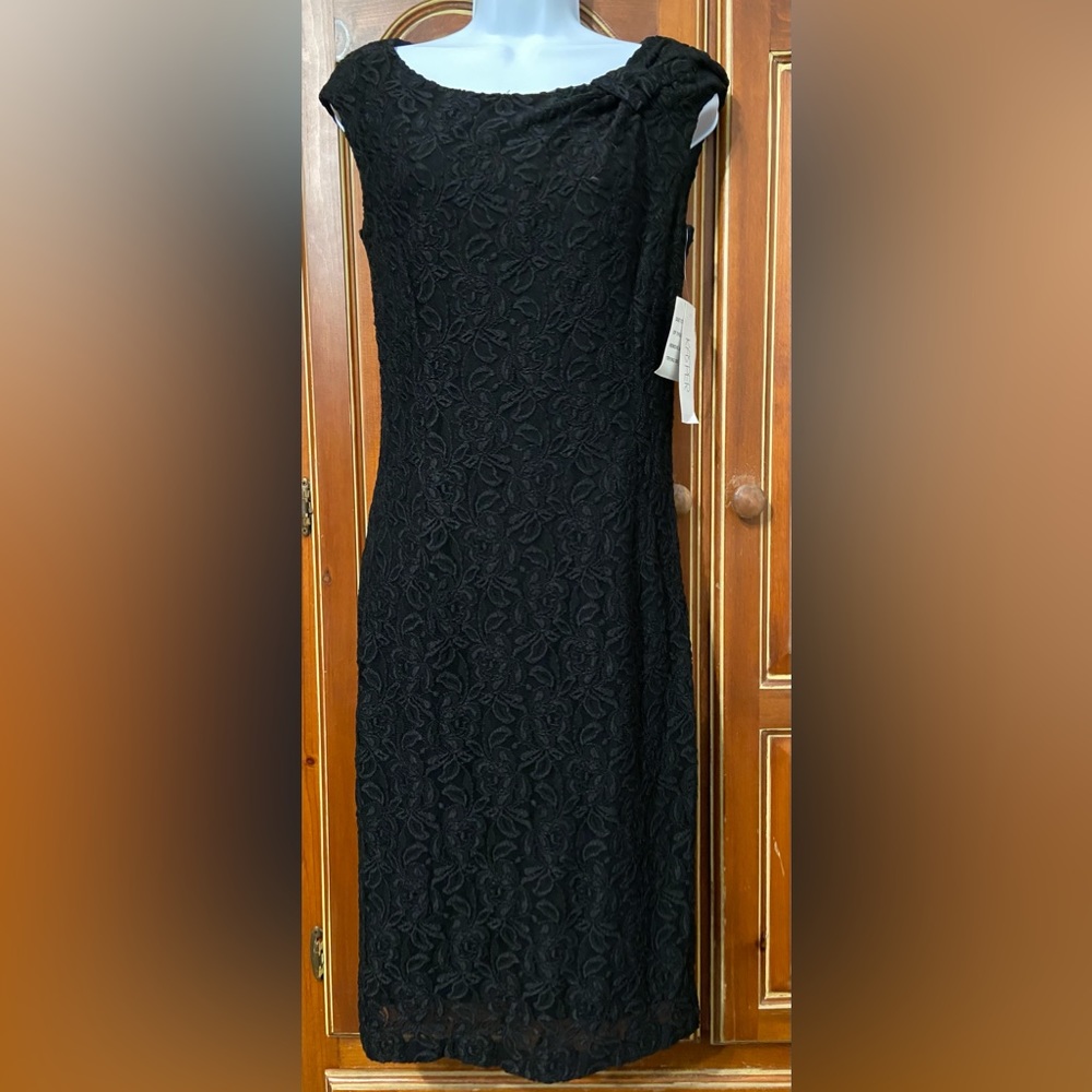 Kasper 50’s style black dress size 8